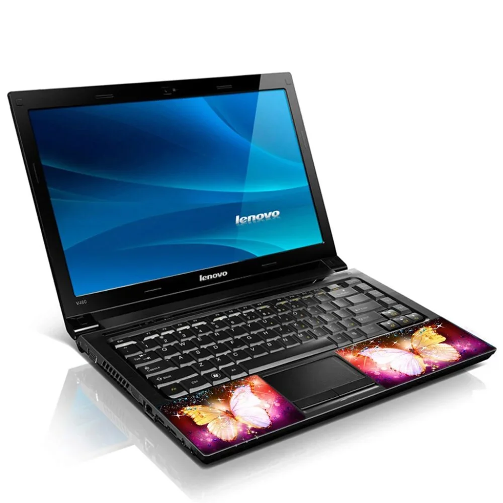 LSS 15.6 & 17.3 Inches Laptop Notebook Skin Sticker Decal - Sparkling Butterfly